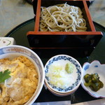 寿松庵 - お蕎麦とミニ親子丼のセット
