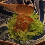 かぶの葉の部分を別のおつまみにしてくれました！