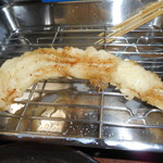 串かつ 一口 - カリッとフワッとの「あなご１本」