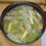 山の仙人 淳  - 魚鍋：あんこうメイン＋牡蠣など