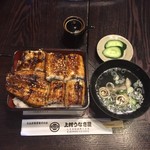 うな重３９００円(肝吸付)