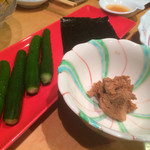 すし哲 本店 - 海老味噌のおつまみ