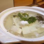 竹仙 - 森嘉の豆腐を使った湯豆腐