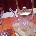 ピンクの切子をだしてくださいました♪