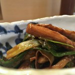 おばんざい ふじまさ - いかと九条ねぎのぬた和え