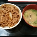 Sukiya - 牛丼_並&しじみ汁