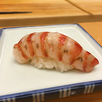 銀座寿司幸本店 丸ビル店 - 車海老のしゃぶしゃぶ握り