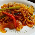 ダイニングパスタ ピアット - 麺は生パスタフィットチーネに変更(＋150円)です。