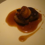 エル ブランシュ - フォアグラのポワレ　シェリーヴィネガーソース 、柿のキャラメリゼを添えて