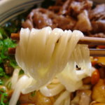 手造りうどん 楽々 - うどんは冷しでも固くなくてクニュクニュでモッチモチ！