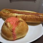 粉とクリーム - 惣菜パソはカレーかウインナーにかぎる。今日はポテサラにたらこブチまけろ！  #BCMKR!  なものも。  自宅にて  