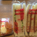 森本サンドイッチ工房 - ベビーロール、野菜サンド、えびグラタンサンド