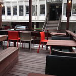 Y.Y.G. Brewery & Beer Kitchen - テラス席　
お向かいのビルから丸見えですが。。