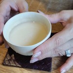 紬山荘 - 甘酒と桃2016，9