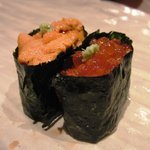 意気な寿し処阿部 - 海胆、いくら