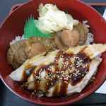 海の幸 丼丸 - 料理写真:煮ほたてとアナゴ