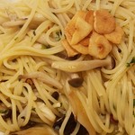 ハシヤ - キノコのペペロンチーノ大盛　2016.9