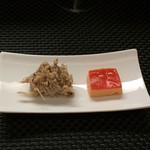 サンフォコン - 豚のリエットとピーマンのムース