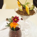 メイユー アヴニール ア トウキョウ - ランチコース 2592円 の可愛く豊富なプティサレ、平塚産 無農薬野菜のクリュディテ畑