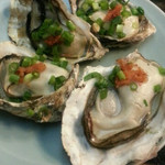 大衆料理　川治 - 牡蠣の浜焼き