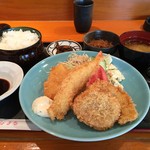 はなまる - 本日の日替わり¥650税込…ミックスフライ定食