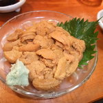 オカヤ食堂 - 大盛りうにです。こんないいものをなんと贅沢に盛り付けしてくれました☆