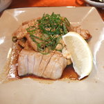 オカヤ食堂 - まぐろステーキです。