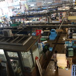 唐戸市場 活きいき馬関街 - ２階から見た市場の様子。
      