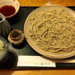 蕎麦切り 春のすけ - 大海老天せいろ、1500円です。