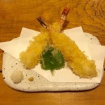 蕎麦切り 春のすけ - 海老天です。