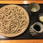 蕎麦切り 春のすけ - 太打ちもりそば、750円です。