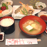 天ぷら定食　上