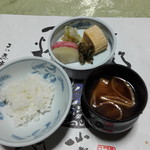 旅館大橋 - ご飯と味噌汁