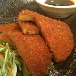 Sanukiudontoshikokuryouriuzumaki - フィッシュカツ（420円 徳島の定番Ｂ級グルメ？ピリ辛カレー味）