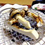 Fujiya Ryokan - １０月の夕食（焼き松茸）