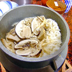 ふじや旅館 - １０月の夕食（松茸ご飯・２人前）