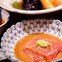 帰燕 - 鮪 胡麻醤油かけ