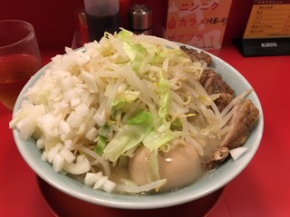 Kojuurou - 塩ラーメン:大盛り+刻みネギ