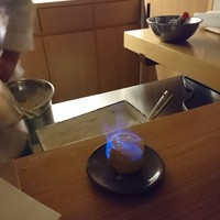 お座敷 天婦良 あやめ - 芋天のフランベ