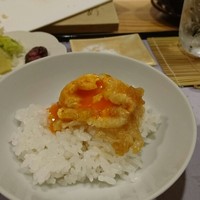 お座敷 天婦良 あやめ - タマゴの天ぷら