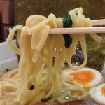 豚骨醬油ラーメン上野商店  - 麺は短め