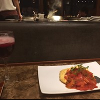 鉄板焼 摩天楼 東京スカイツリー・ソラマチ店 - フローズンレモネードのワインカクテルとおむれつ