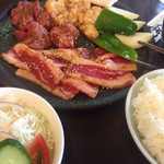 Yakiniku Shiotsu - 焼肉ランチAセットと薄切りカルビ