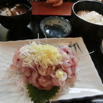 食事処 池田 - あじたたき定食　2016.9