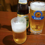 Ramenya Taitan - 生ビールとノンアルビール