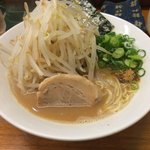 麺屋　一 - 醤油豚骨ラーメンもやしトッピング