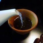 手造りそば 打墨庵 加瀬 - 蕎麦湯