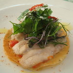 レストラン タテル ヨシノ 銀座 - 2010/11　鯖(正式名称は不明)。