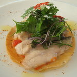 レストラン タテル ヨシノ 銀座 - 2010/11　鯖(正式名称は不明)。