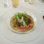 レストラン タテル ヨシノ 銀座 - 2010/11　仔ヤギのカルパッチョ。